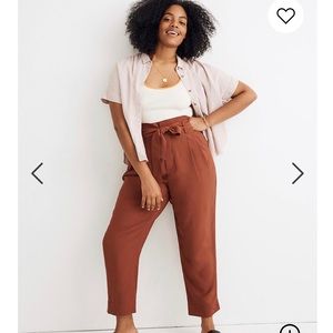 Madewell NWOT | Drapey paper bag pants